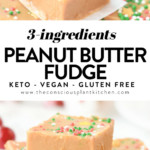 Vegan peanut butter fudge