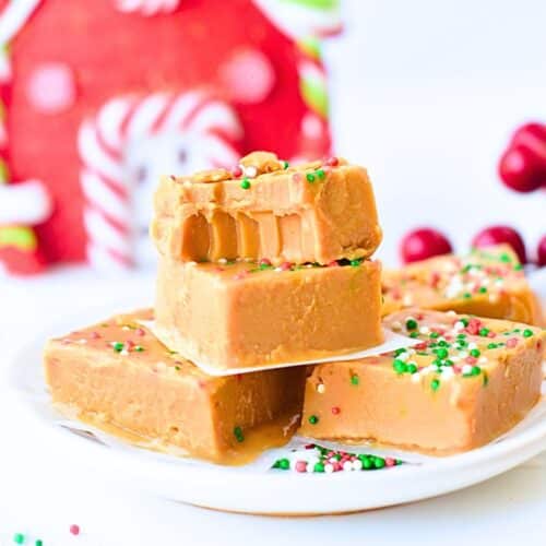 Healthy Peanut Butter Fudge (3 Ingredients)