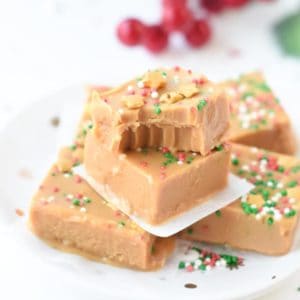 Vegan peanut butter fudge