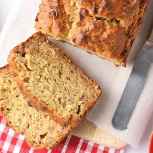 5-Ingredient Banana Bread (Vegan, Healthy)
