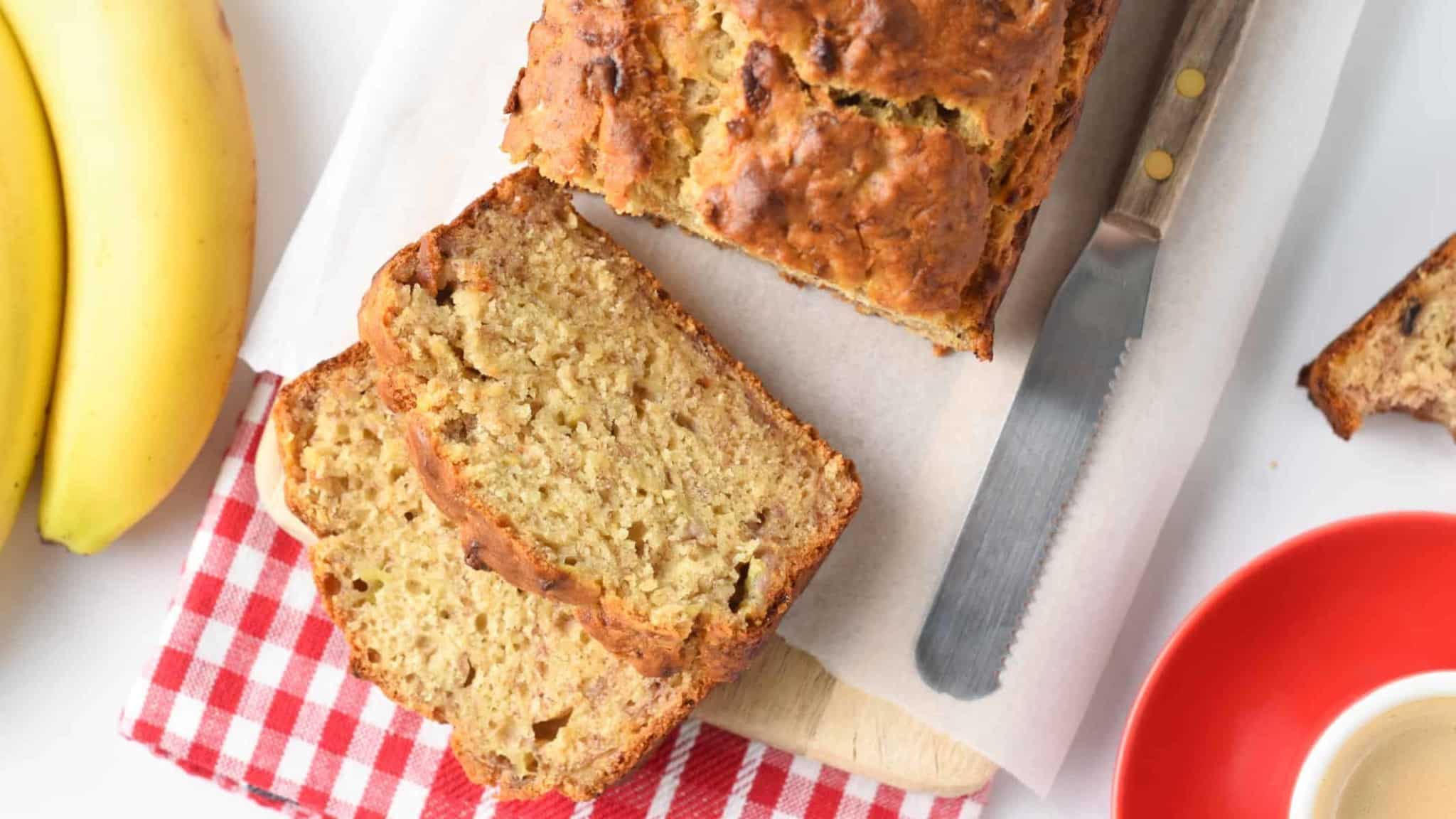 5 ingredient Banana Bread