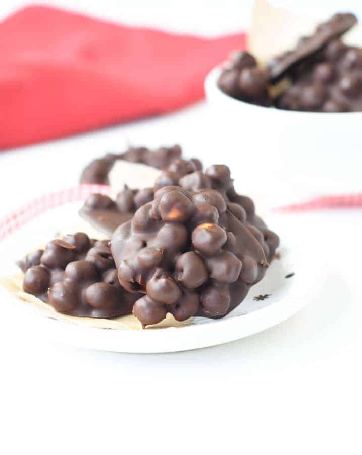 Chocolate covered chickpeas