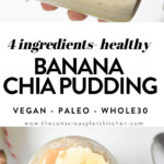 Healthy banana chia pudding