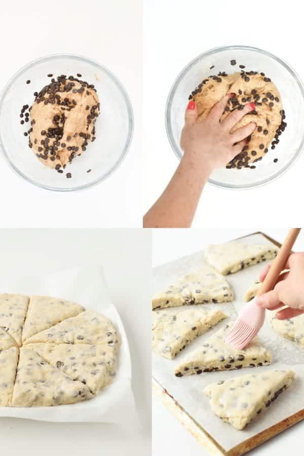 How to make vegan chocolate chip scones