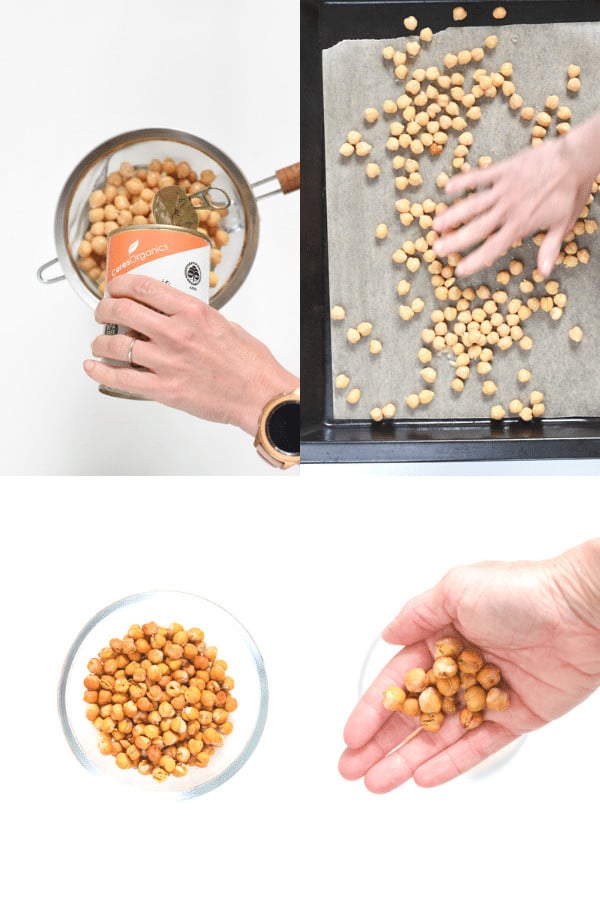 How to roast chickpeas without oil? 