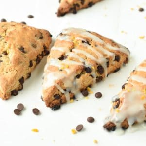 Vegan chocolate chip scones