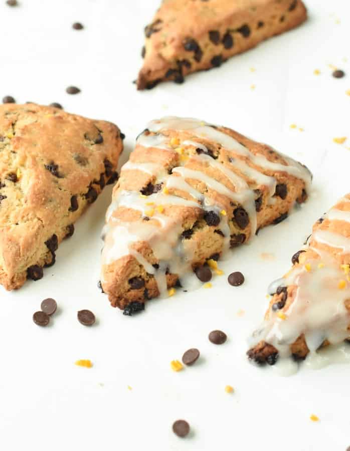 Vegan chocolate chip scones