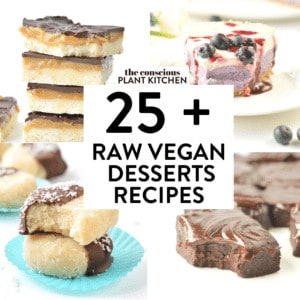 25+ Raw Vegan Dessert Recipes and Raw Baking Tips