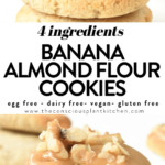 Banana almond flour cookies