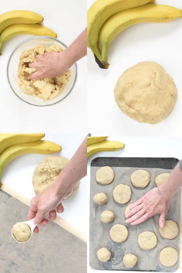 How to make easy banana almond cookies_