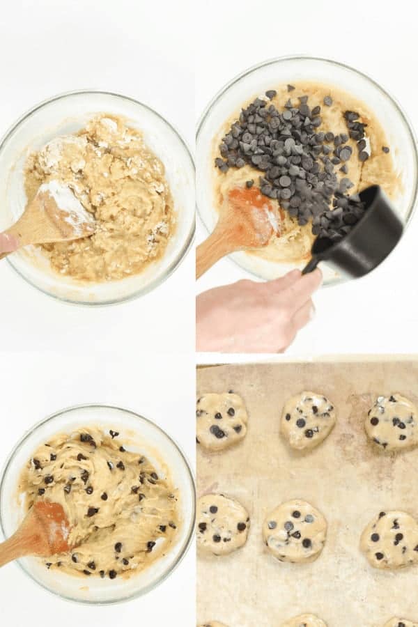 How to make vegan banana cookies with chocolate chips