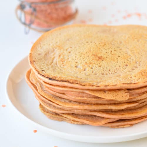 Red Lentil Tortillas (High-Protein Vegan Tortillas)