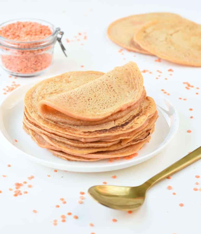 Red lentil roti