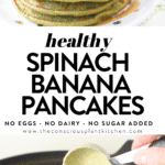 Spinach banana pancakes