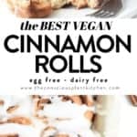 Easy vegan cinnamon rolls