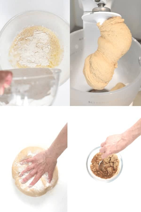 Vegan cinnamon rolls dough