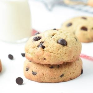 healthy banana chocolate chip cookies