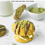 Almond Flour Matcha Cookies