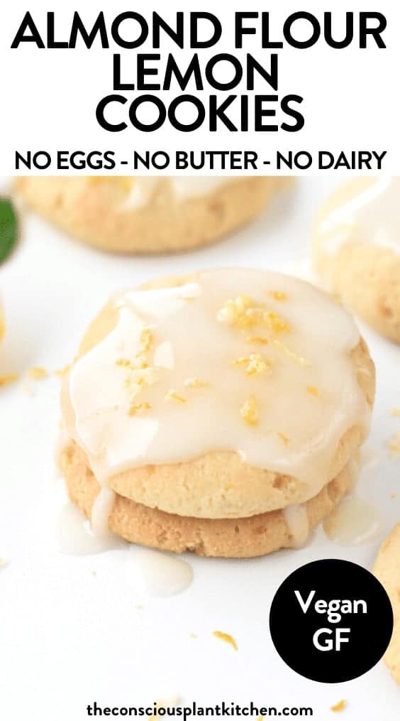 Almond Flour Lemon Cookies (Gluten-Free) - The Conscious Plant Kitchen