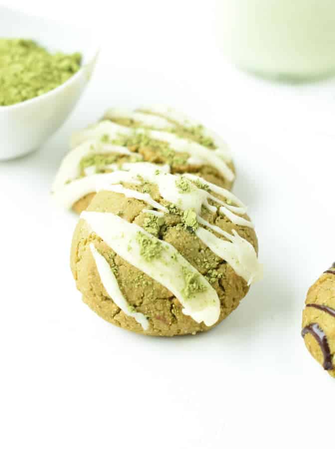 Almond flour Matcha cookies