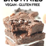 CHICKPEA BROWNIES vegan gluten free recipe