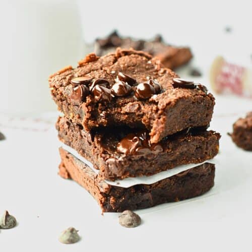 Chickpea Brownies (Healthy, Vegan)