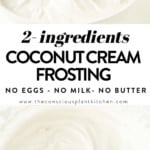 Coconut cream frosting