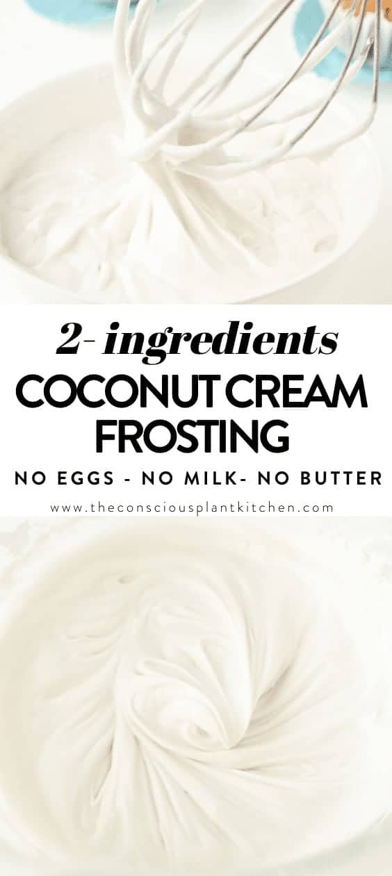 Coconut cream frosting
