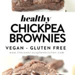 Healthy chickpea brownies