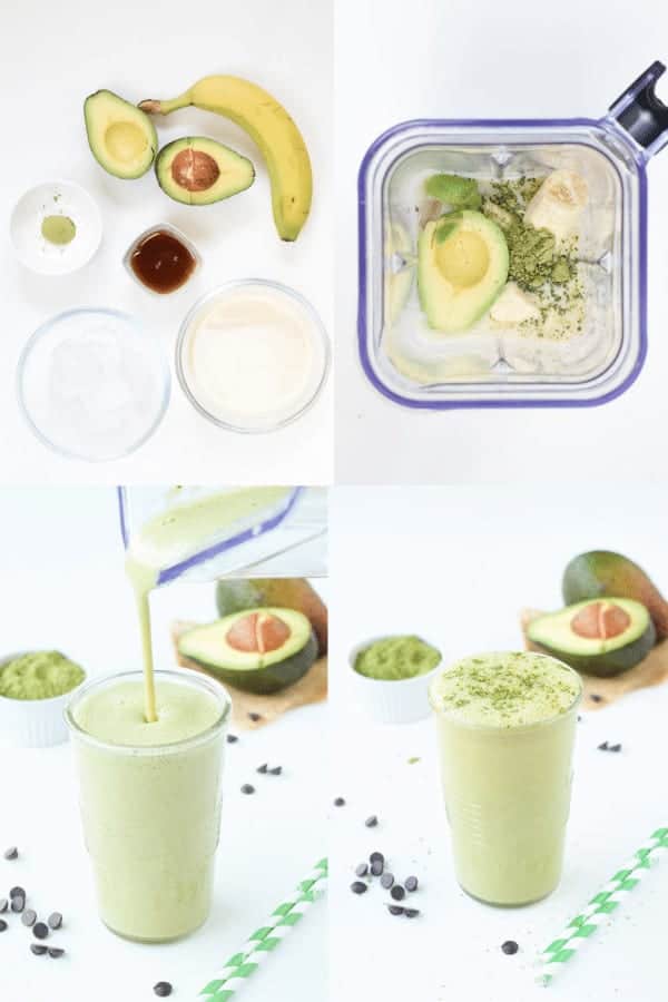 How to make avocado matcha smoothie