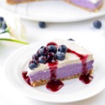 vegan blueberry cheesecake