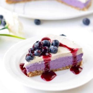Vegan Blueberry Cheesecake (Raw And Healthy)