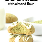 Vegan gluten free Matcha cookies with almond flour