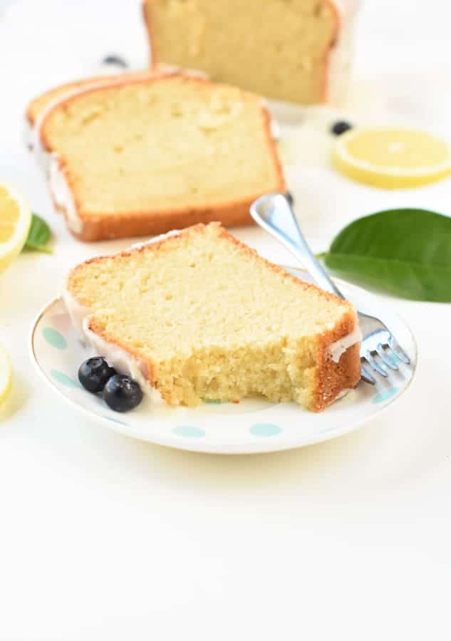 Vegan lemon pound cake