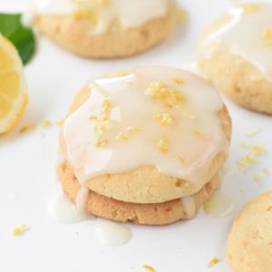 Gluten-Free Soft Almond Flour Lemon Cookies
