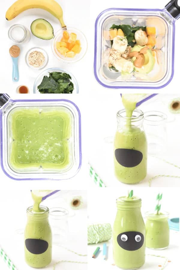 How to make kids healthy green smoothie