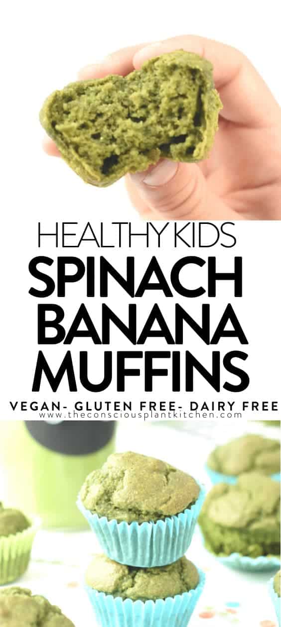 Vegan Spinach Banana Muffins