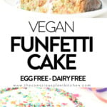 Vegan funfetti cake