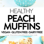 Vegan peach muffins