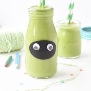 Green Smoothie for Kids with 2 hidden Veggies!