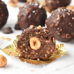 Hazelnut Chocolate Balls (Clean 5-Ingredient Snack)