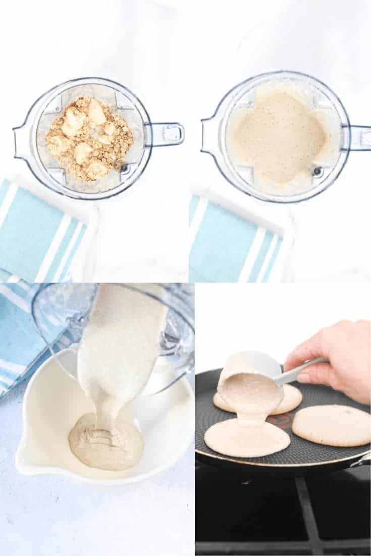 How to make 3 ingredients banana oat pancakes