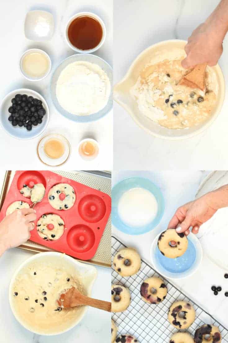 How to make baked blueberry donut recipe