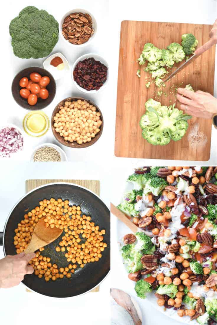 How to make vegan broccoli salad 