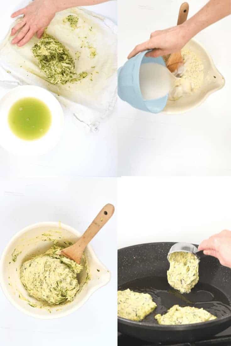 How to make vegan zucchini fritters