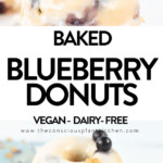 VEGAN Baked blueberry donuts