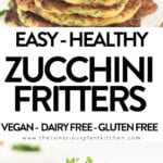 Vegan zucchini fritters