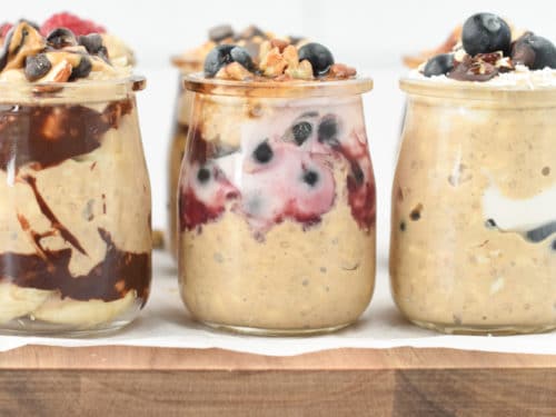 healthy overnight oats with protein powder (2)