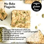 No bake flapjacks