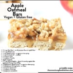 Apple Oatmeal Bars 